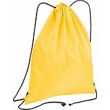 Спортивный мешок из полиэстера оран оранжевого цвета на веревочных лямках для нанесения логотипа, фото 4