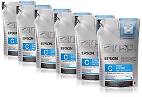 Чернила Epson SC-F6300/ 9400 (O) C13T46D240, Cyan, (6 контейнеров по 1,1 л)