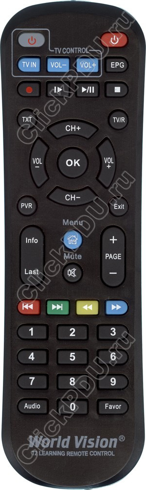 Пульт для World Vision T62A learning tv control   ic dvt-t2