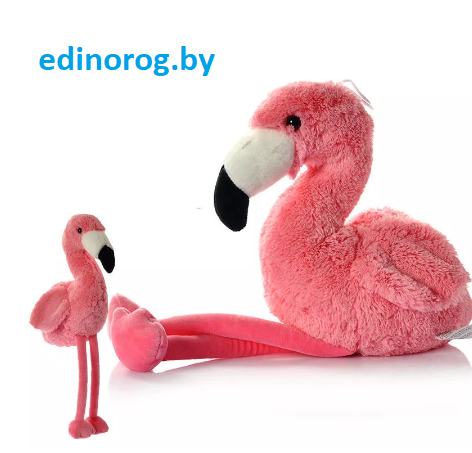 Мягкая Игрушка Фламинго большой 80 + брелок в подарок - фото 1 - id-p143877960