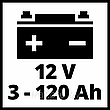 Зарядное инверторное устройство 3-120 Ah Einhell CE, фото 3