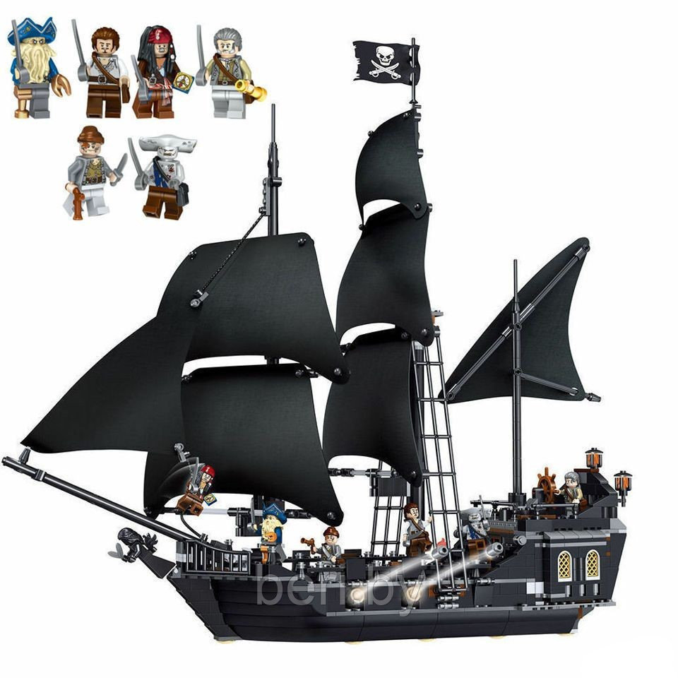 6002 Конструктор SX Pirate Treasure Черная жемчужина (Аналог Lego Pirates of the Caribbean 4184), 875 дет - фото 3 - id-p143843342