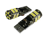 Светодиодная лампочка C017 T10/белый/(W2,1x9,5d) CANBUS 30 SMD 3014 12-24V, блистер 2 шт.(белый)