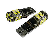 Светодиодная лампочка C017 T10/белый/(W2,1x9,5d) CANBUS 30 SMD 3014  12-24V, блистер 2 шт.(белый)