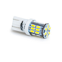 Светодиодная лампочка T100 T10/белый/ (W2.1x9.5D) 30SMD 3014 9-30V W5W,коробка 2 шт