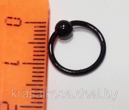 Кольцо для пирсинга Черный, 12 - фото 1 - id-p135369930
