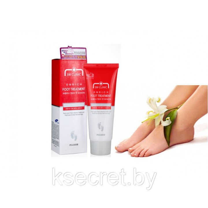 [3W CLINIC] Крем для ног Лечебный Enrich Foot Treatment, 100мл - фото 3 - id-p143905704