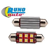 Светодиод SV8,5-3030-6SMD 39mm (C5W) CANBUS (с "обманкой")