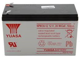 Аккумуляторная батарея к ИБП YUASA NPW36-12 12V,36W/Cell, 10min 7AH - фото 1 - id-p143932141