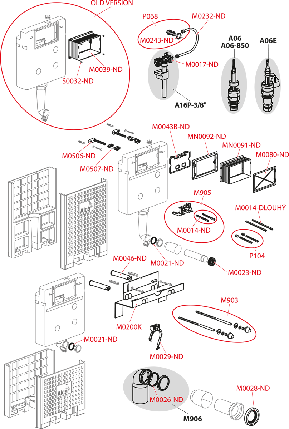 Скрытая система инсталляции ECOLOGY для замуровывания в стену A100/1000E Alcamodul, фото 2