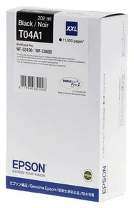 Картридж T04A1/ C13T04A140 (для Epson WorkForce Pro WF-C8190/ WF-C8690) чёрный