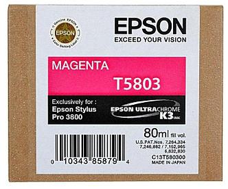 Картридж T5803/ C13T580300 (для Epson Stylus Pro 3800) пурпурный