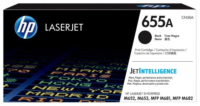 Картридж 655A/ CF450A (для HP Color LaserJet M652/ M653/ M681/ M682) чёрный