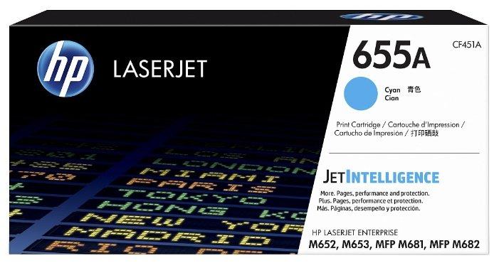 Картридж 655A/ CF451A (для HP Color LaserJet M652/ M653/ M681/ M682) голубой