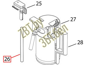 Трубка подачи молока для кофемашины DeLonghi 5332259800, фото 3