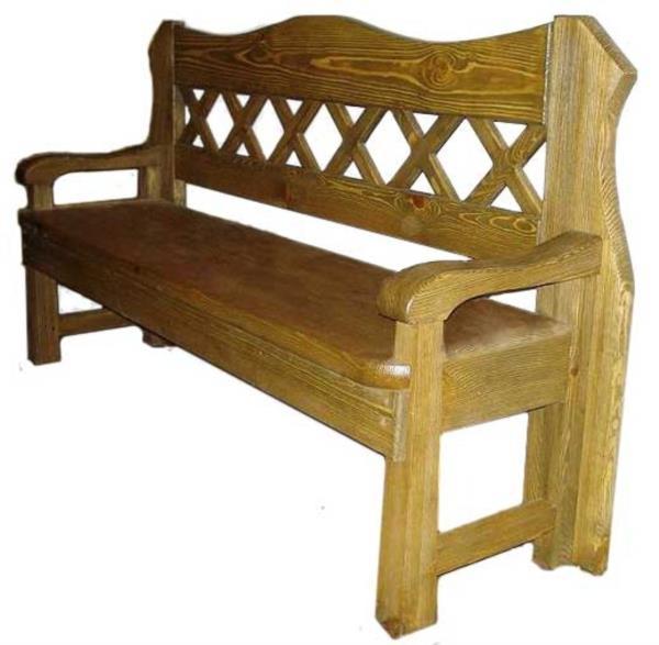 Скамейка деревянная - фото 1 - id-p143952127