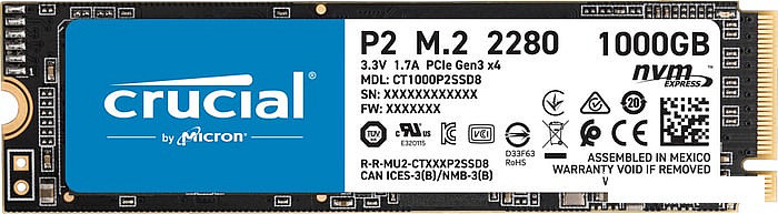 SSD Crucial P2 1TB CT1000P2SSD8, фото 2