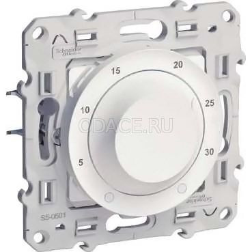 Schneider-Electric Odace Белый Регулятор тёплого пола 10А, с датчиком - фото 1 - id-p11613142