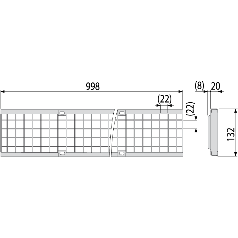 Решетка для дренажного канала AVZ104 оцинкованная, сварная C250 AVZ-R104 - фото 2 - id-p143954446