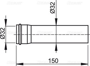 Удлинитель DN32 A4000, фото 2