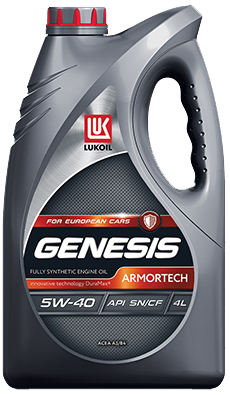 Синтетическое моторное масло LUKOIL GENESIS ARMORTECH 5W-40 4L - фото 1 - id-p143955101