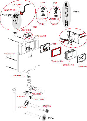 Бачок для замуровывания в стену AM1112 Basicmodul Slim, фото 2