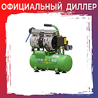 Компрессор ECO AE-10-OF1 (120 л/мин, 8 атм, коаксиальный, безмасляный, ресив. 10 л, 220 В, 0,7 кВт)