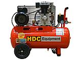 Компрессор HDC HD-A051 (396 л/мин, 10 атм, ременной, масляный, ресив. 50 л, 220 В, 2.20 кВт) (HD-A051), фото 4