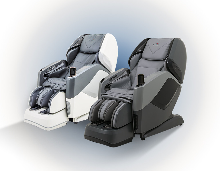 Aura Grey Black массажное кресло с инновационным 4D массажем