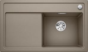 Кухонная мойка Blanco Zenar 45 S (серый беж, правая, с клапаном-автоматом InFino®)