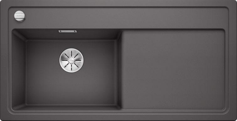 Кухонная мойка Blanco Zenar XL 6 S (темная скала, левая, с клапаном-автоматом InFino®)