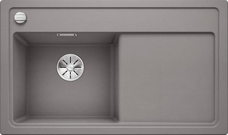 Кухонная мойка Blanco Zenar 45 S-F (алюметаллик, левая, с клапаном-автоматом InFino®)