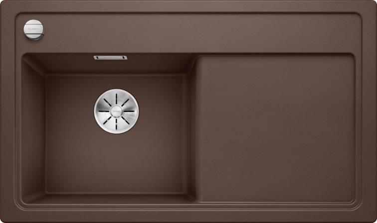 Кухонная мойка Blanco Zenar 45 S-F (кофе, левая, с клапаном-автоматом InFino®)
