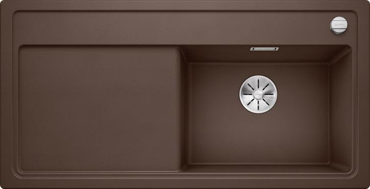 Кухонная мойка Blanco Zenar XL 6 S-F (кофе, правая, с клапаном-автоматом InFino®)