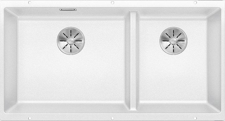 Кухонная мойка Blanco Subline 480/320-U (белый, c отводной арматурой InFino®) - фото 1 - id-p144006329