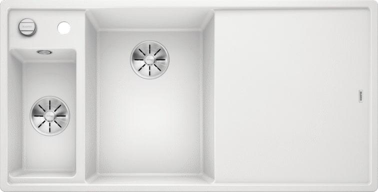 Кухонная мойка Blanco Axia III 6 S-F (белый, чаша слева, доска ясень, с клапаном-автоматом InFino®) - фото 1 - id-p144006444