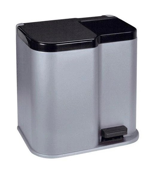 Контейнер для сортировки мусора с педалью Pedalbin 2, серый - фото 2 - id-p144018423