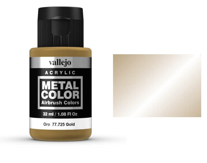 Краска Metal Color  Золото (Gold), 32мл. V-77725 (Испания)