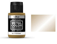 Краска Metal Color Золото (Gold), 32мл. V-77725 (Испания)