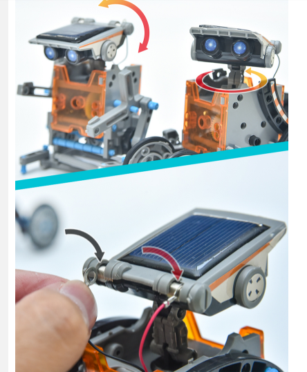 Конструктор робот на солнечных батареях Solar Robot kit 14 в 1 - фото 5 - id-p144107806