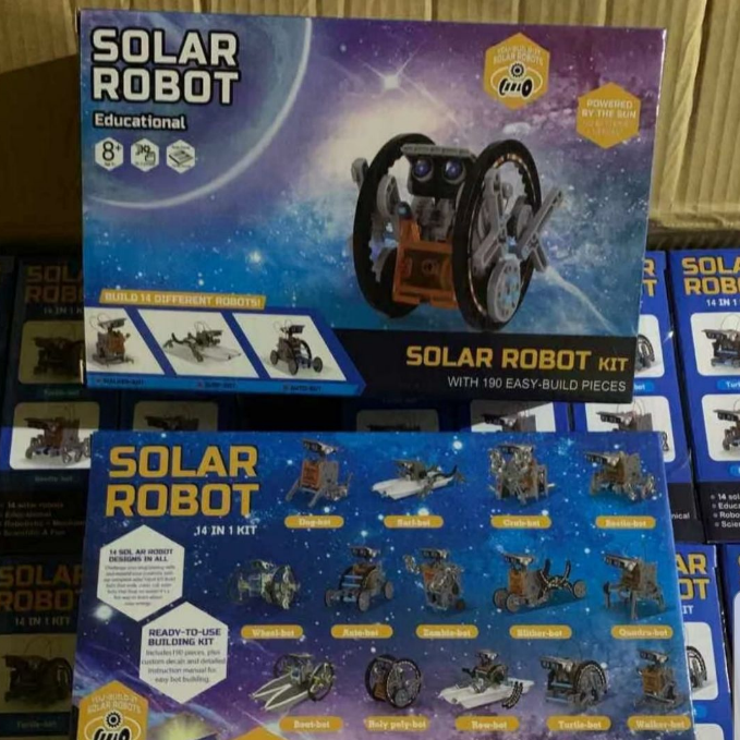 Робот-конструктор на солнечной батарее Solar Robot 14 в1