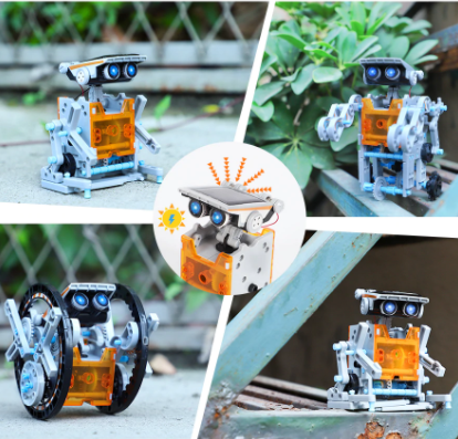 Конструктор робот на солнечных батареях Solar Robot kit 14 в 1 - фото 8 - id-p144107806