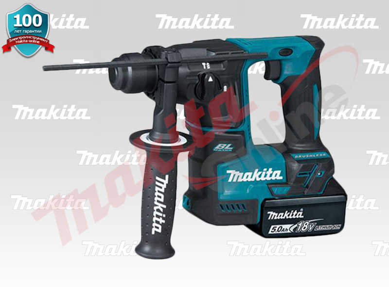 Аккум. перфоратор MAKITA DHR 171 RTJ в чем.+ Набор насадок MAKITA(B-53877)(18.0 В,2 акк.5.0 А/ч Li-Ion,1.2 Дж