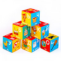 Игрушка кубики Мякиши "Три Кота" (Алфавит), фото 1