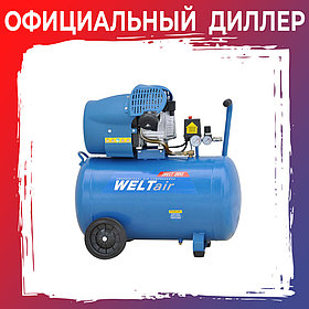 Компрессор WELT AR100VT (ДО 400 Л/МИН, 8 АТМ, 100 Л, 230 В, 2.2 КВТ)