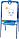 М2Л Мольберт Ника «Растущий» двусторонний, большой пенал, счеты, сумка-мешок, буквы, цифры, голубой, фото 5