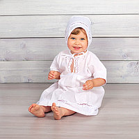 Комплект для крещения девочки (платье, чепчик, пеленка) PITUSO р.62-68 (арт. 18P/13)