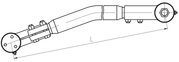 Тяга продольная АМАЗ 104-3003010