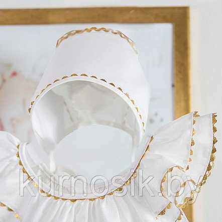 Комплект для крещения девочки (платье, чепчик, пеленка, мешочек) PITUSO р.68-74 (арт. 697P/11) - фото 4 - id-p144120891