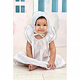 Комплект для крещения девочки (платье, чепчик, пеленка, мешочек) PITUSO р.74-80 (арт. 697P/12), фото 2
